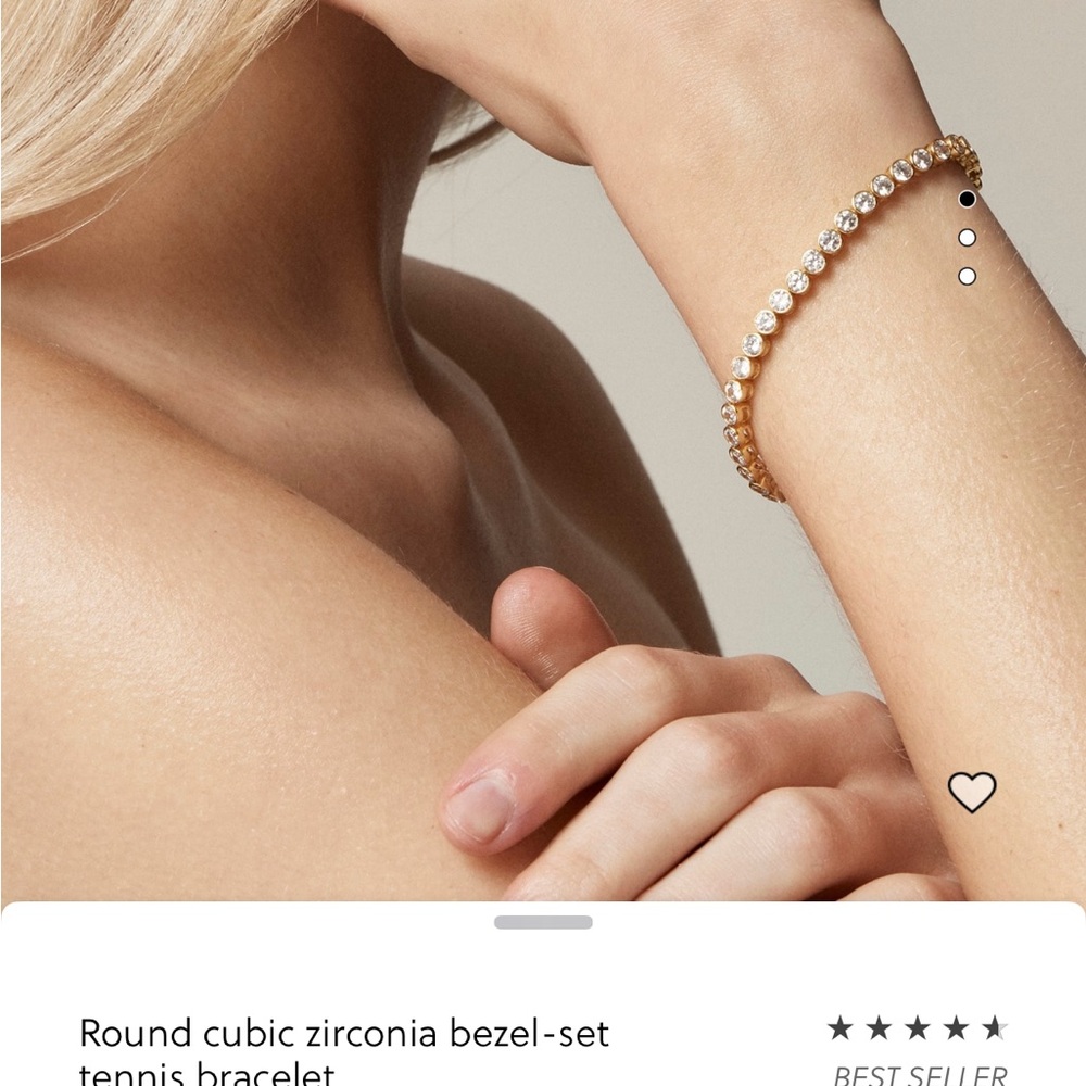 Jcrew cubic zirconia tennis bracelet